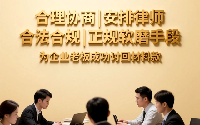 为企业老板成功讨回材料款